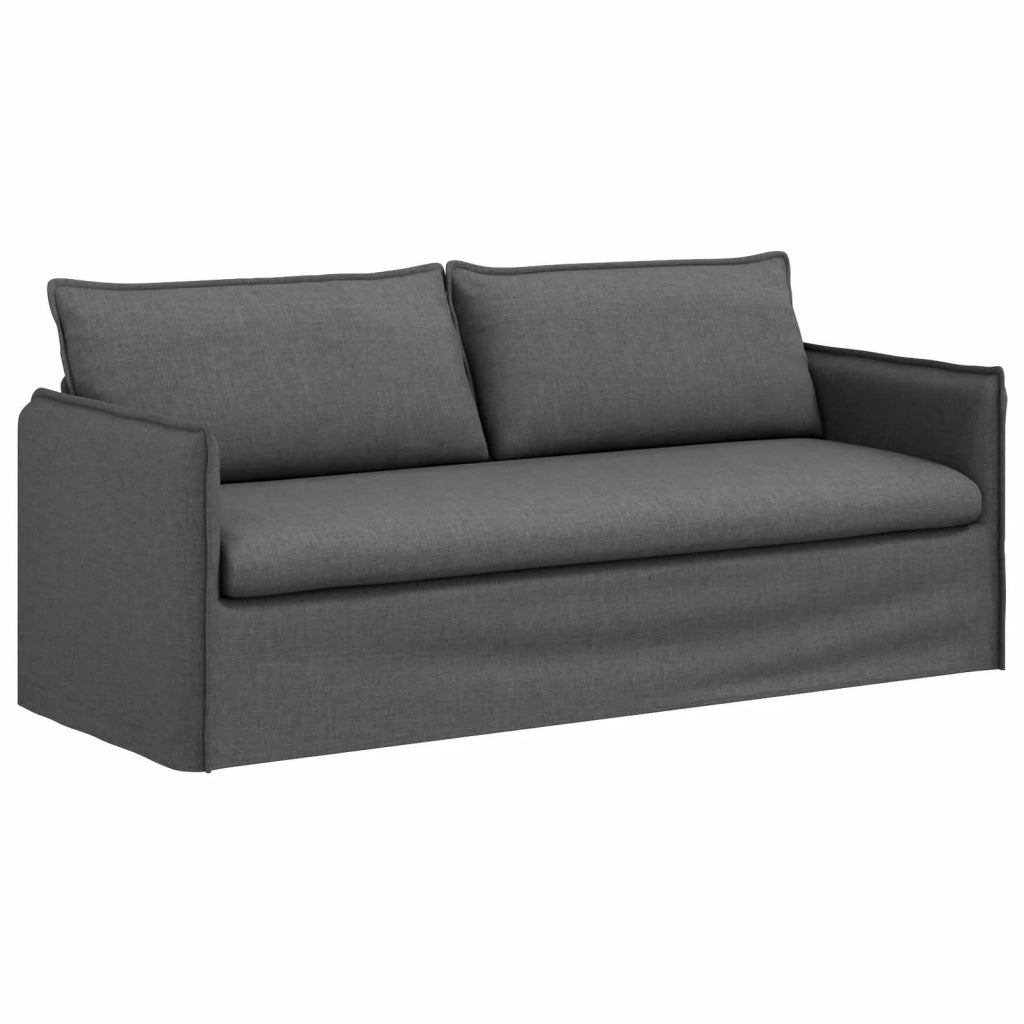 Set di divani 2 pcs Grigio Scuro 196 x 82 x 85 cm Tessuto 3407612
