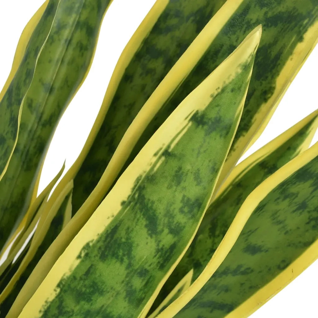 Sansevieria Pianta Artificiale con Vaso 90 cm Verde CFW3169116