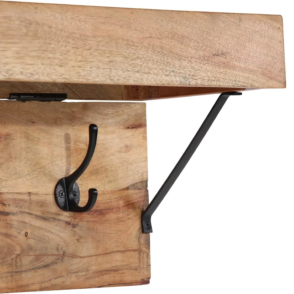 Appendiabiti Marrone 73 x 19 x 23 cm Legno massello di acacia 4102746