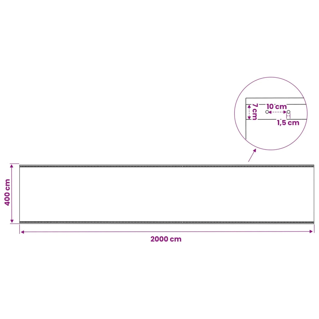 Teloni Leno 2 pz 260 g/m² 4x20 m Bianchi 3082834
