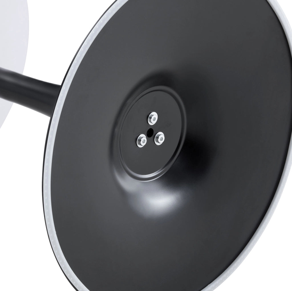 TAVOLO Rotondo 60 cm Mid-Century MDF Bianco e Nero