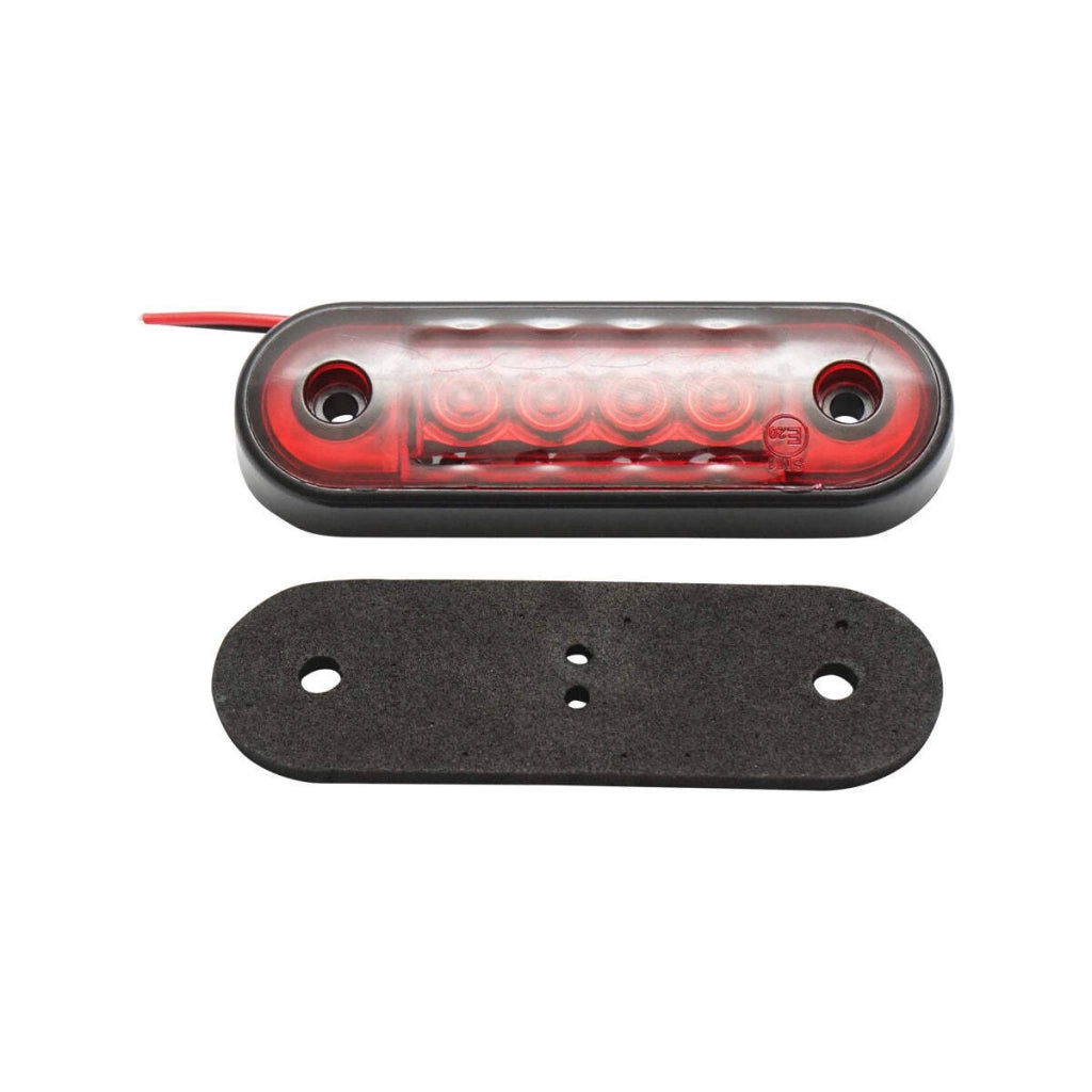 Lampada laterale LED rossa, 12-24V, FR0170, Breckner Germany