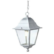 Lanterna a Sospensione Applique Esterno Lampada Bianca Illuminazione Old Sovil Colore: Bianco Argento