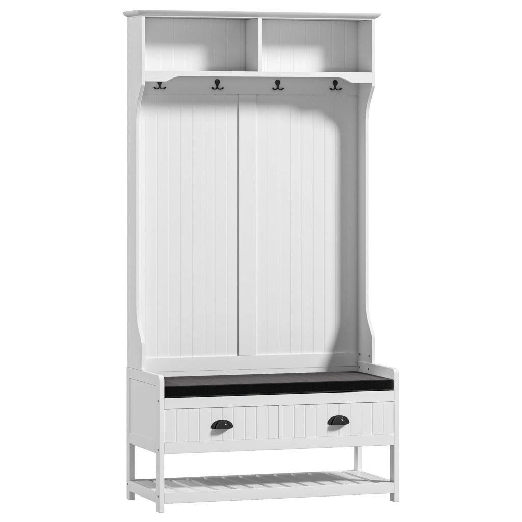 APPENDIABITI con panca 89x42x172 cm MDF Bianco