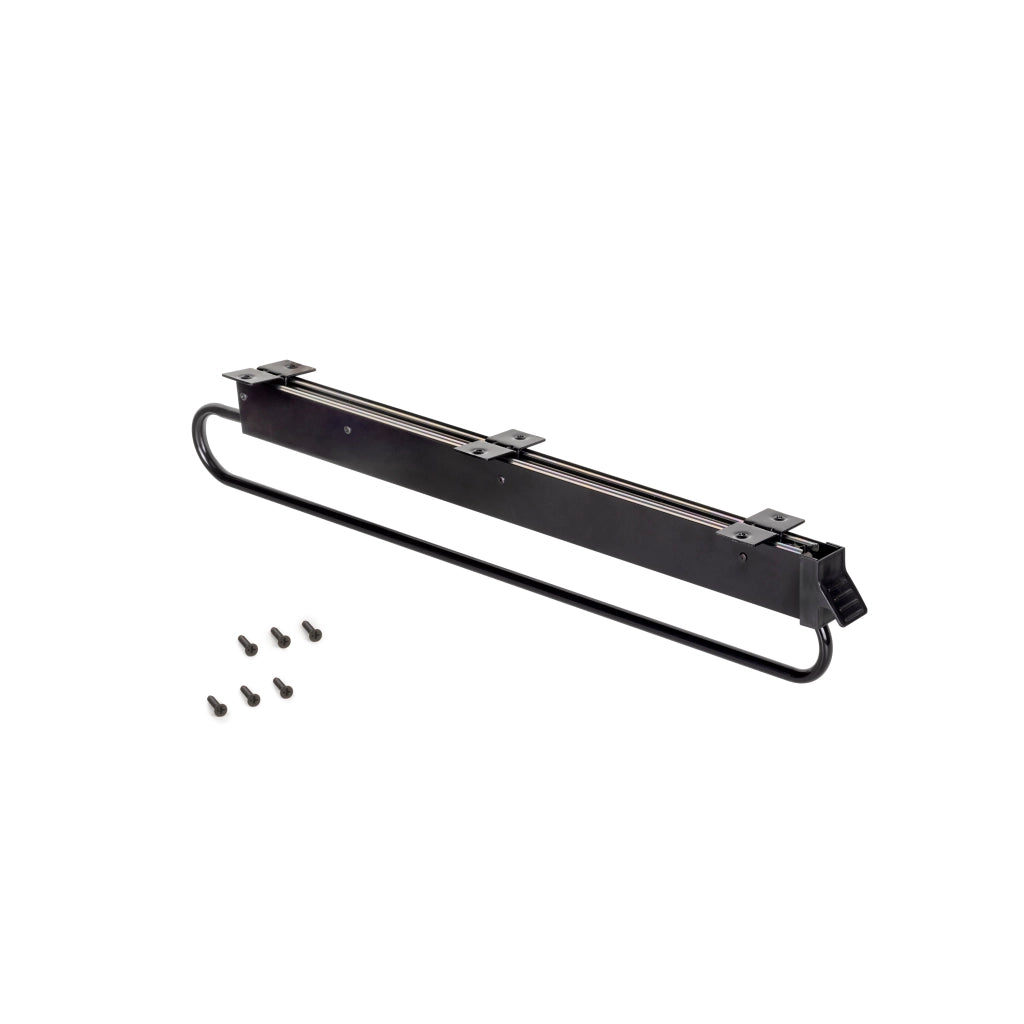 Appendiabiti Estraibile 80 cm in Alluminio e Plastica Emuca Nero