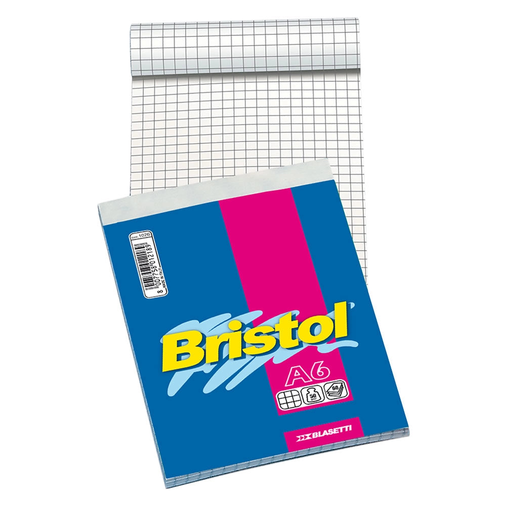 BLOCCO NOTE 'BRISTOL' formato A6 - 60 fogli  - BLASETTI