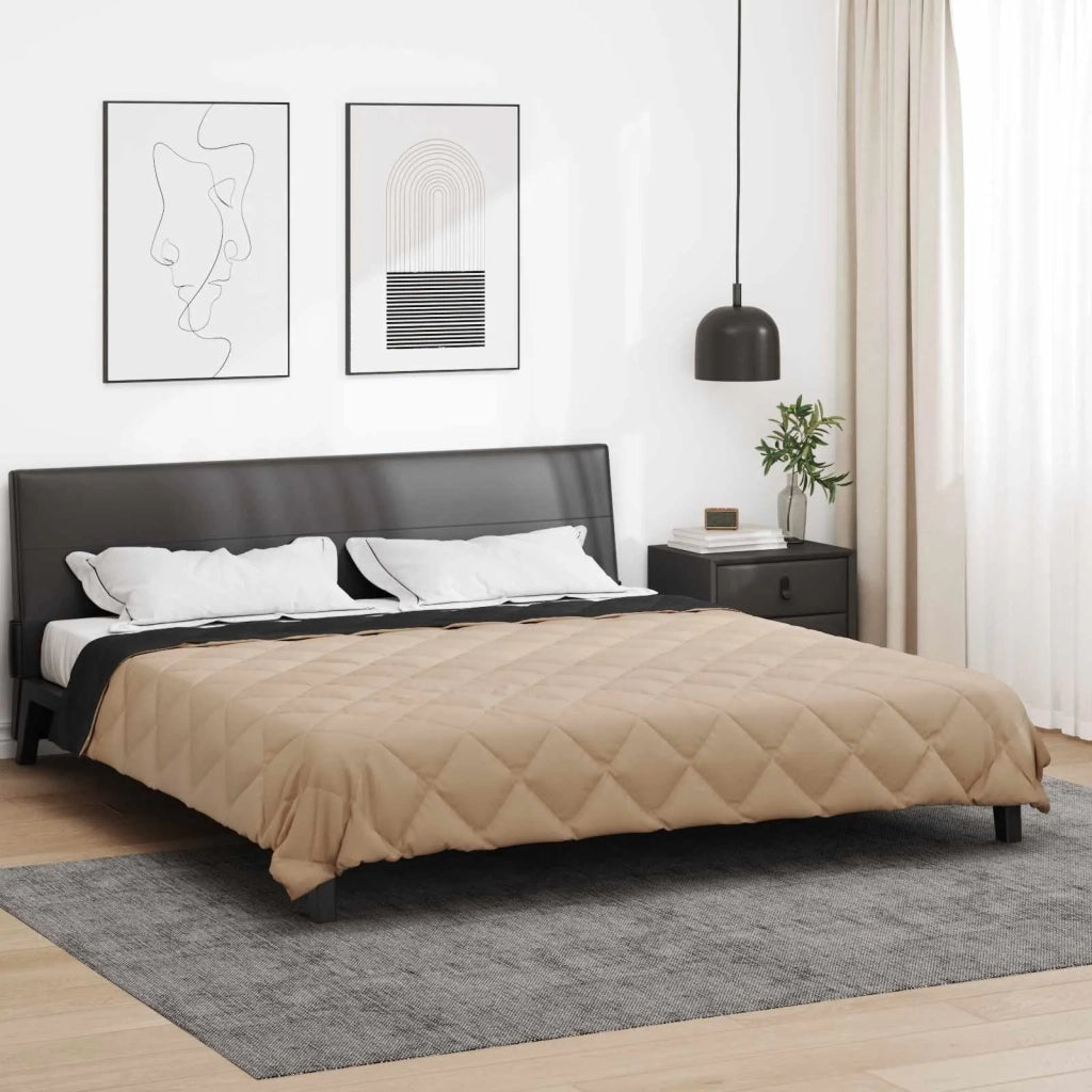 Piumone Completo Annuale Nero e Talpa 200 x 240 cm Microfibra 42025612