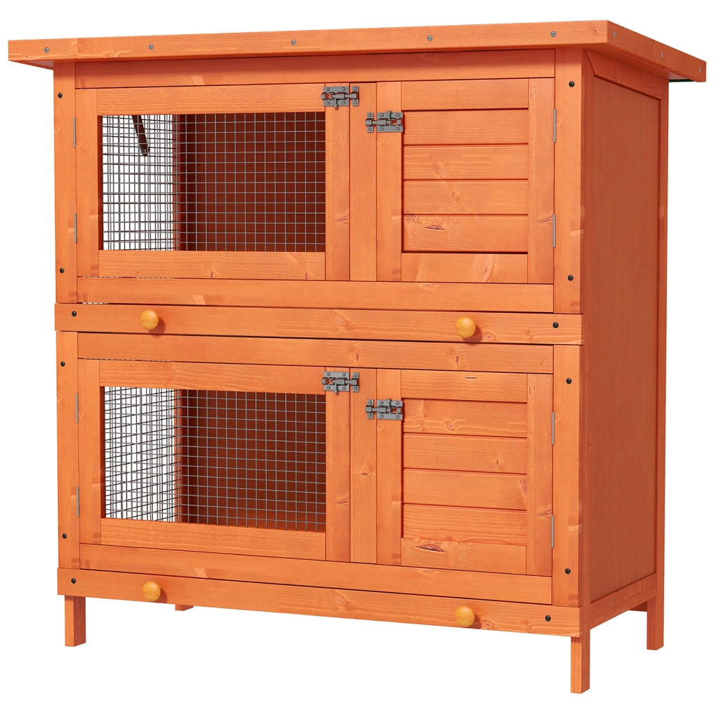 Gabbia per conigli a doppio livello ¨C Minimal ¨C 90x45x90 cm