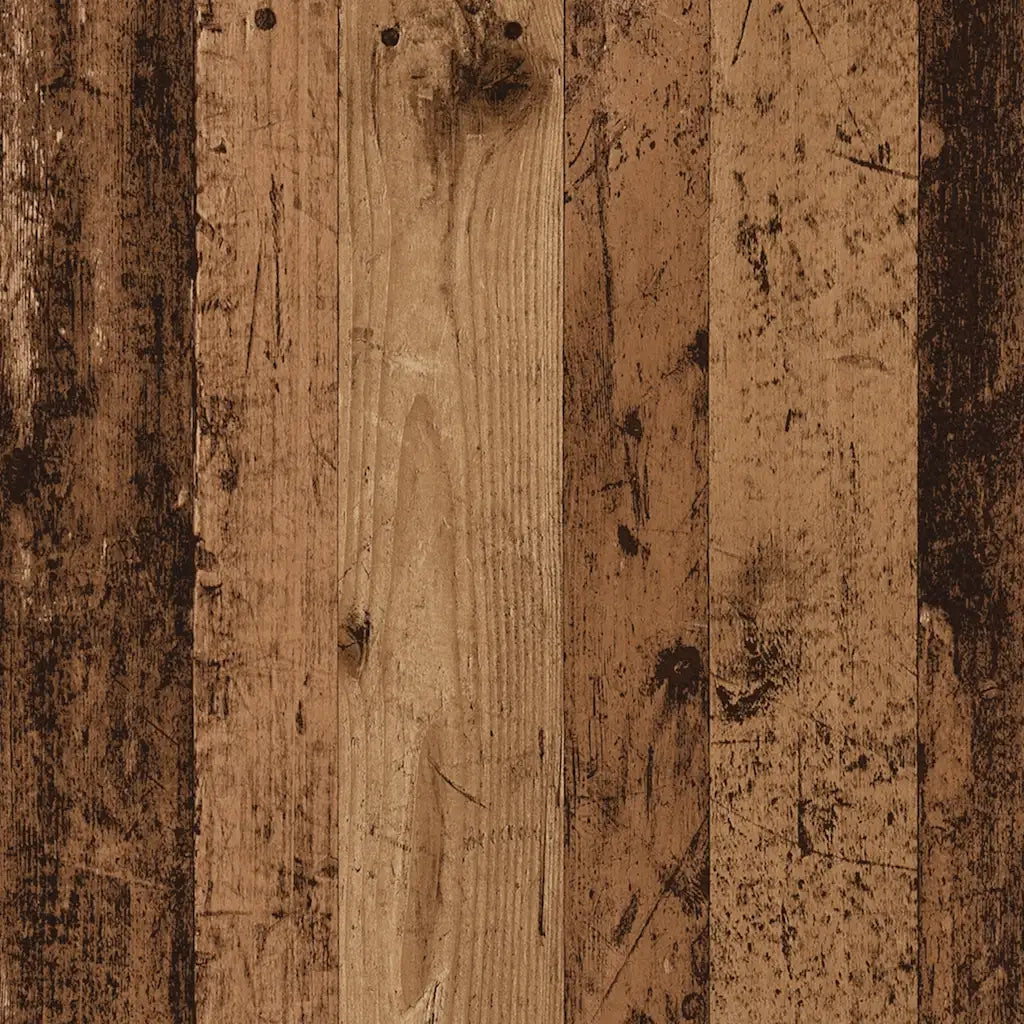 Mobile da Bagno con Specchio in Legno Antico Legno Multistrato 856381