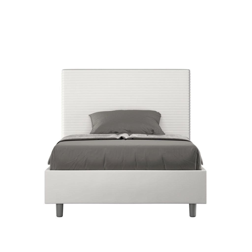 Letto Matrimoniale Large 170x210 cm con Rete Focus Bianco