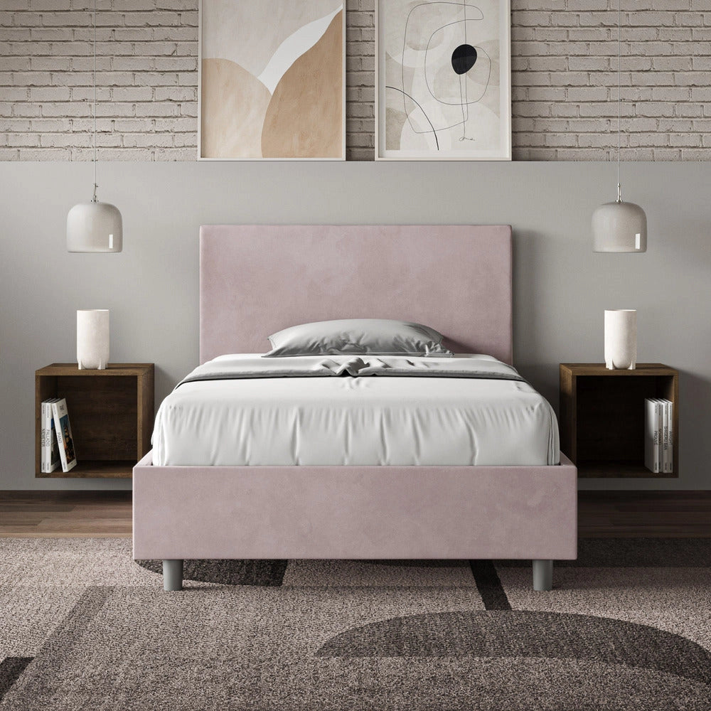 Letto 1 Piazza e Mezzo 110x210 cm con Rete Adele Glicine