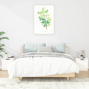 Comodini 2 pz Bianco Lucido 40x39x40 cm 811197