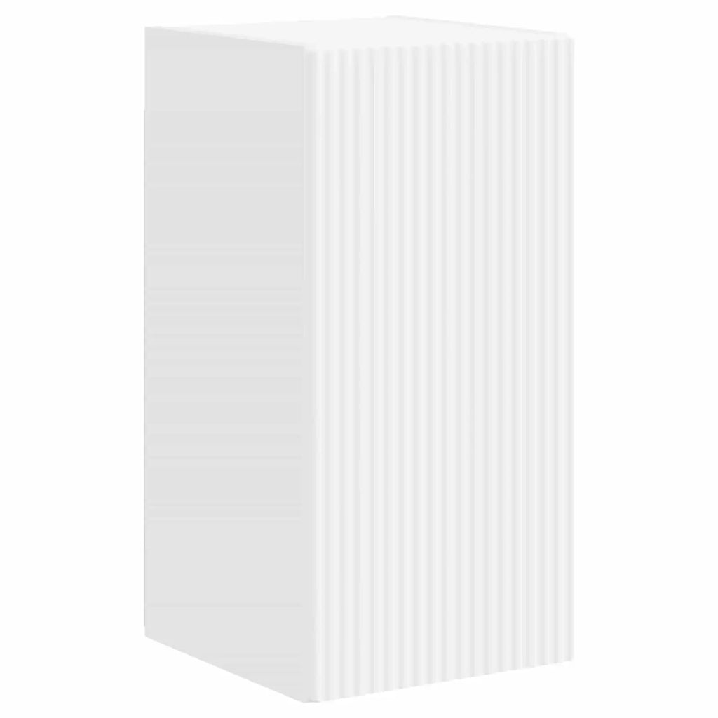 Set mobile TV 5 pcs Bianco Lucido Legno multistrato