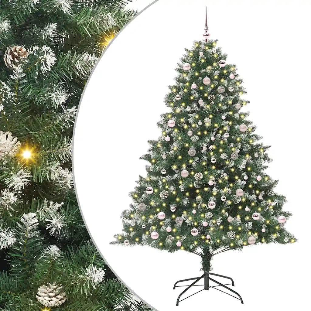 Albero di Natale artificiale con 300 LED Verde 240 cm