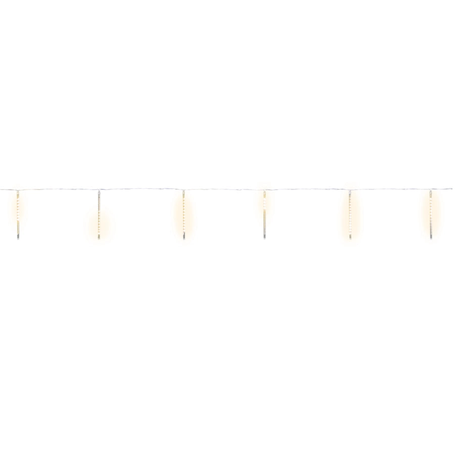 10 TUBI NEVICATA 240 LED BIANCO CALDO H 30 CM 5 IP44