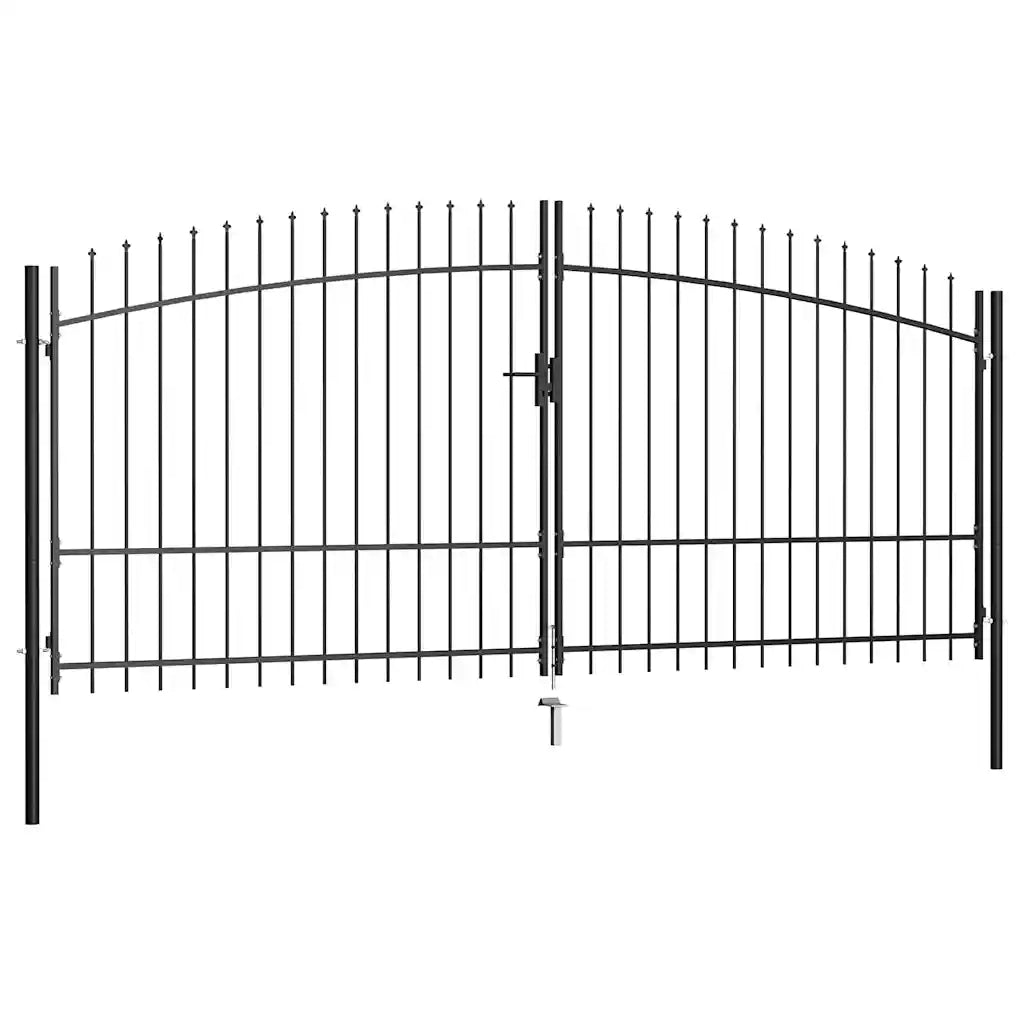 Cancello per recinzione 2 ante Woerden punta lancia 400x224,5cm 145741