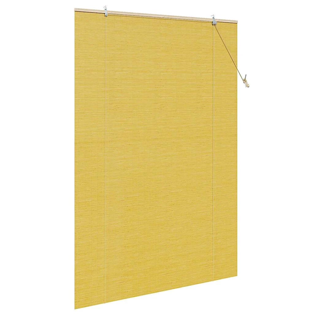 Tenda a rullo Giallo 140 x 220 cm Bambù 42006875