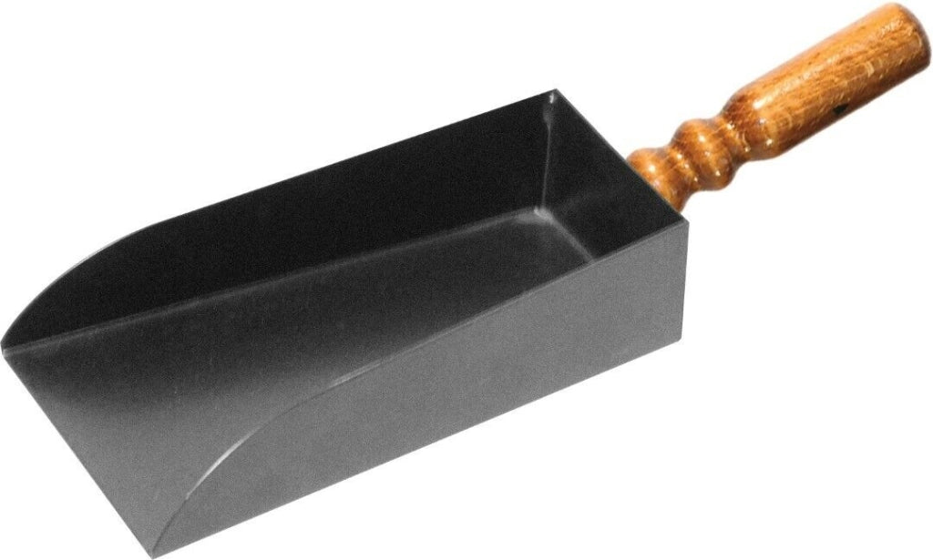 Sessola Paletta In Ferro Battuto Con Manico In Legno 12X34 - Artigianferro