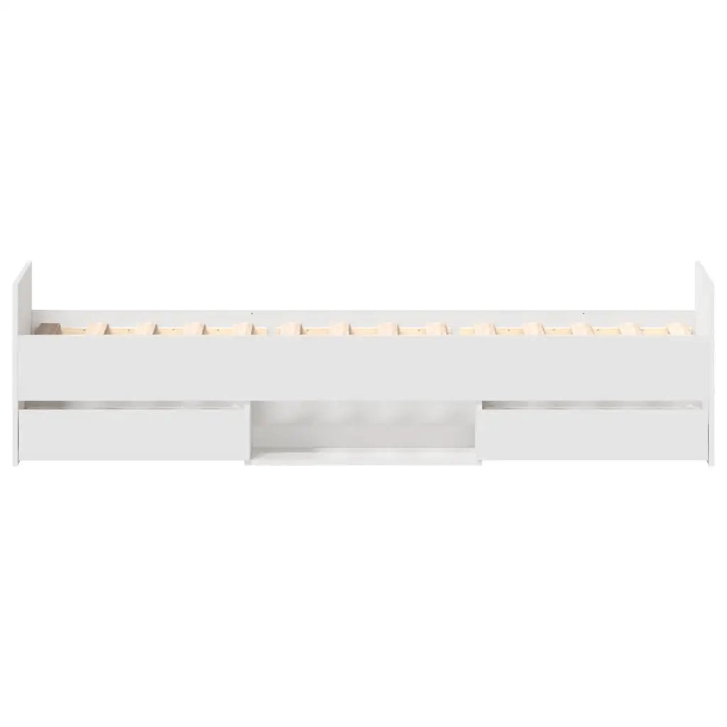 Giroletto con Testiera e Pediera Bianco 100x200 cm