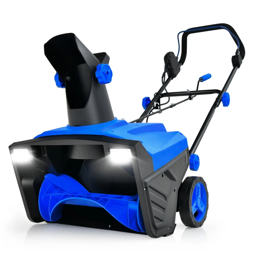Spazzaneve elettrico area di sgombero 500 mm x 250 mm sporgenza 9 m illuminazione a LED PP blu e nero 20_0013615