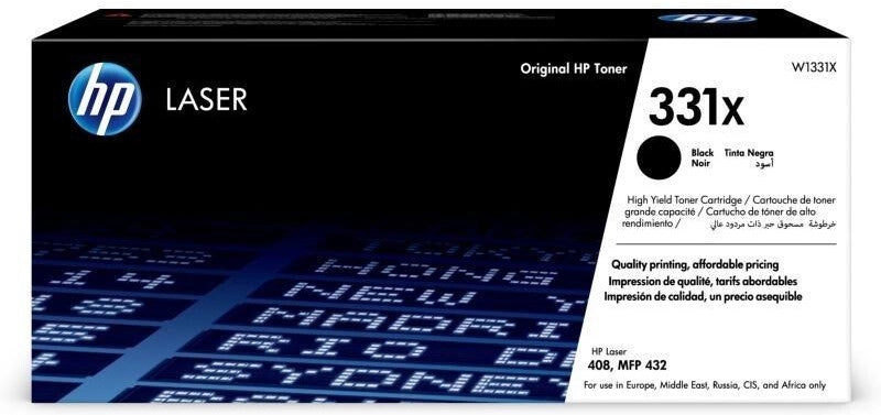 Hp cartuccia toner nero originale laser 331x ad alta capacità - W1331X