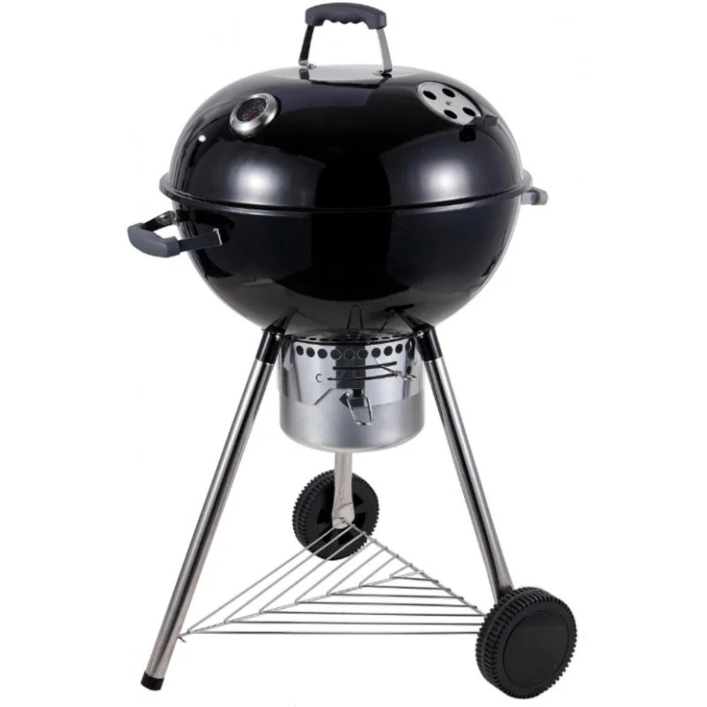Billy barbecue carbone 70x58x102 cm griglia 54 cm termometro ganci portautensili