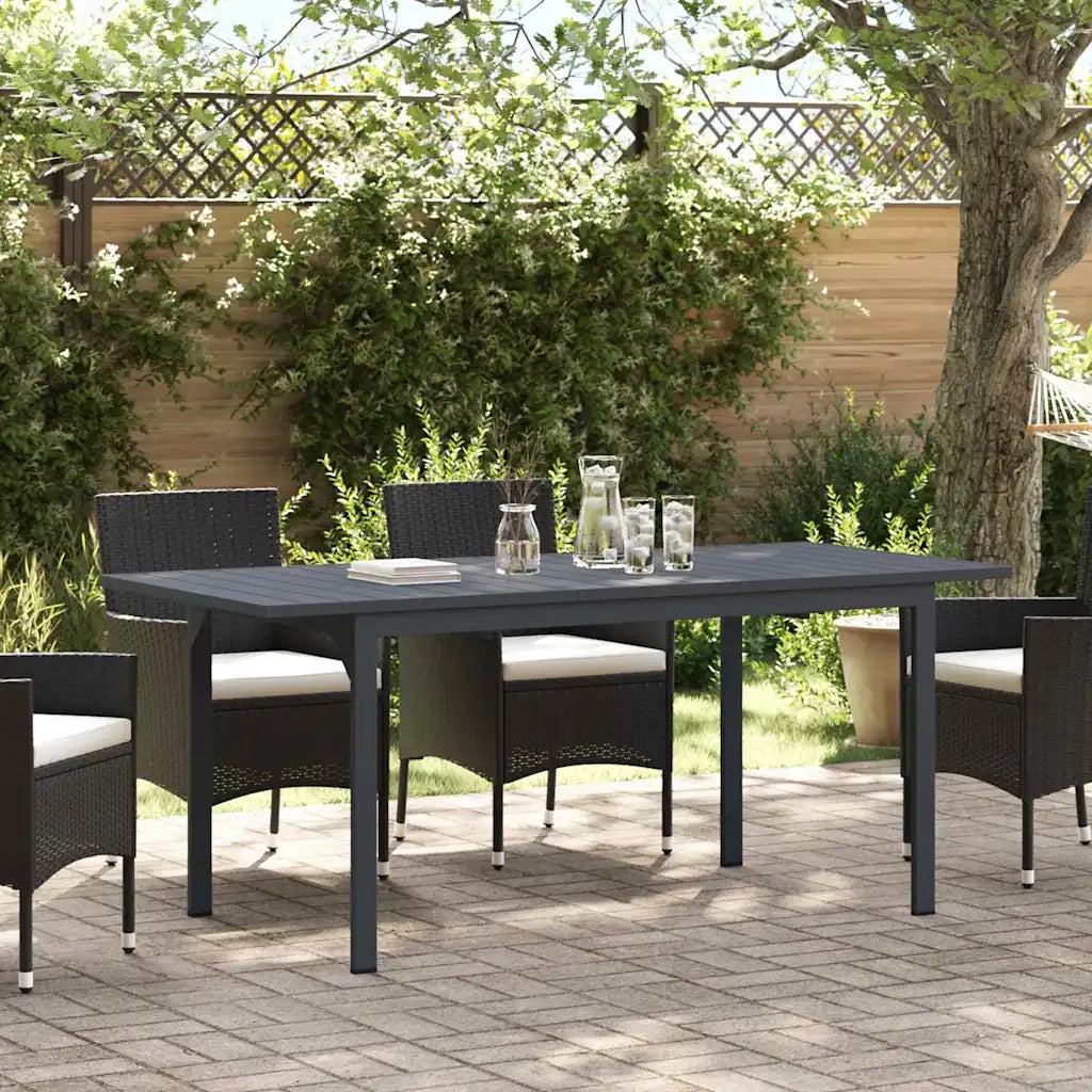 Tavolo da patio Antracite 180 x 80 x 74 cm