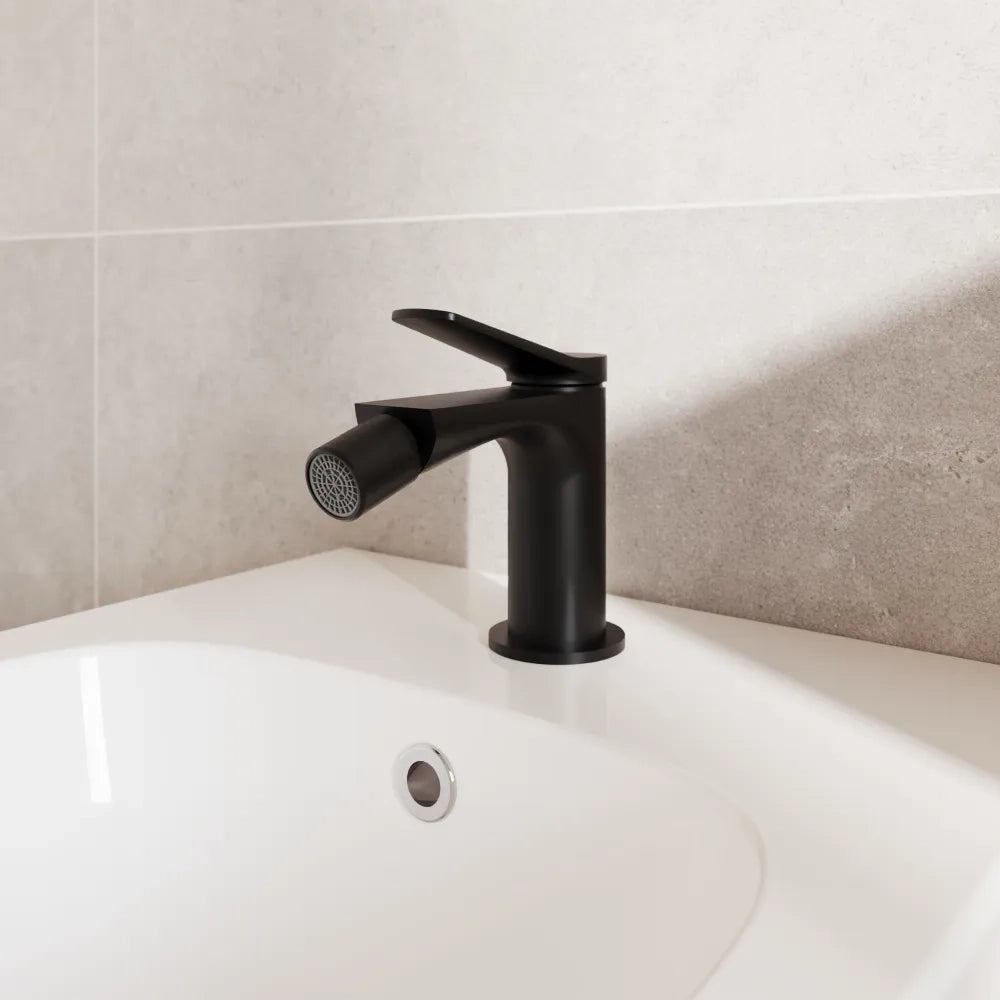 Miscelatore bidet senza scarico nero opaco | Anne