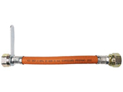 TUBO FLESSIBILE IN GOMMA PER CENTRALINE GAS CON CHIAVE Attacco 1/2 FF  cm. 100 6.00 pz