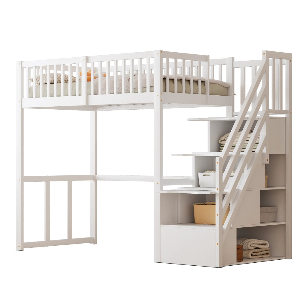 letto a castello legno bianco 97 x 252 cm