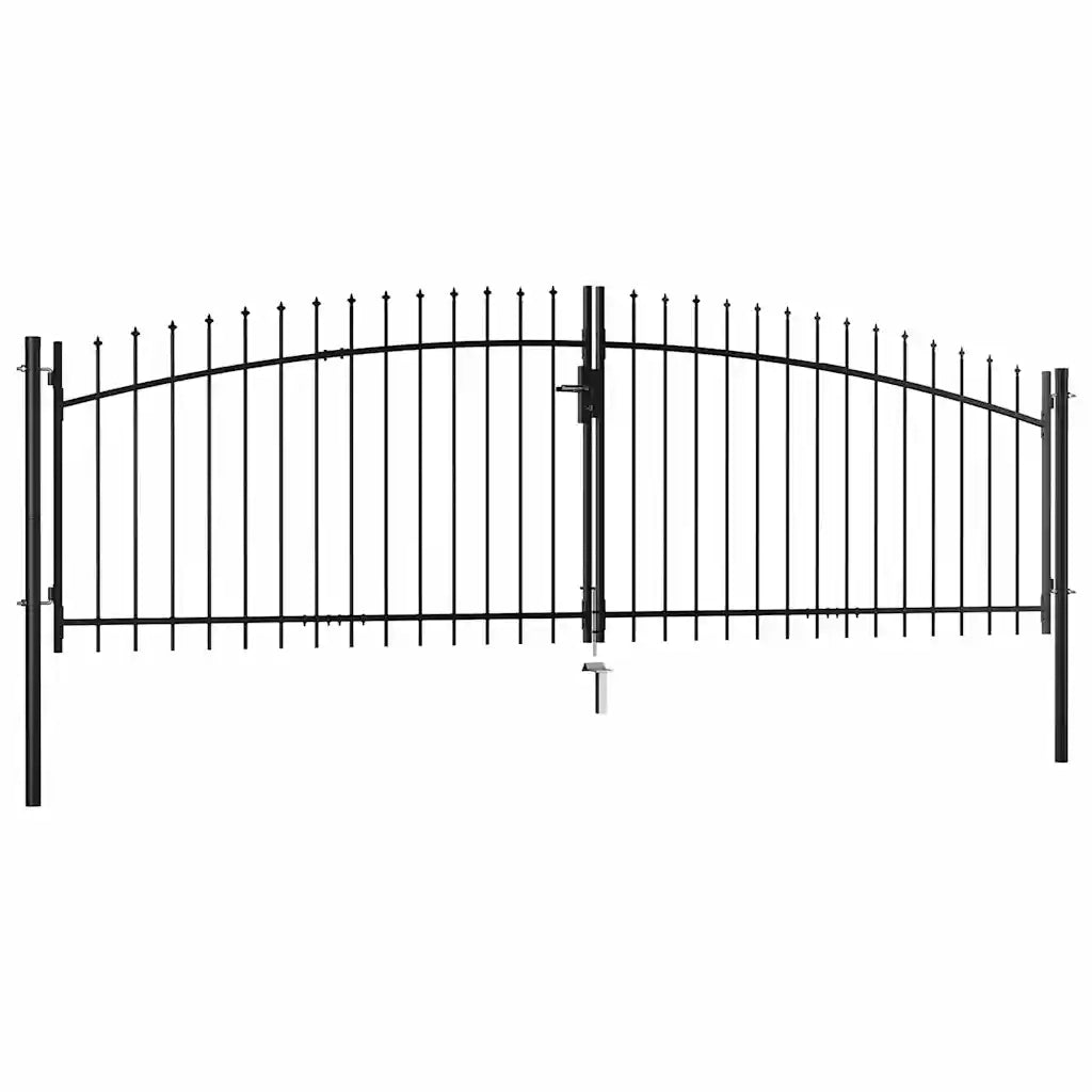 Cancello per recinzione 2 ante Woerden punta lancia 400x199,5cm 145740
