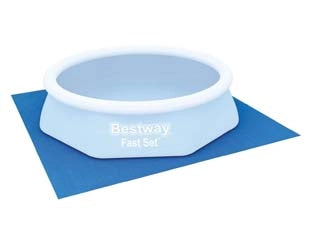 TAPPETO DI SOTTOFONDO QUADRO PER PISCINE FAST SET  cm.274x274, Kg.0,680 (art.58000)    BESTWAY