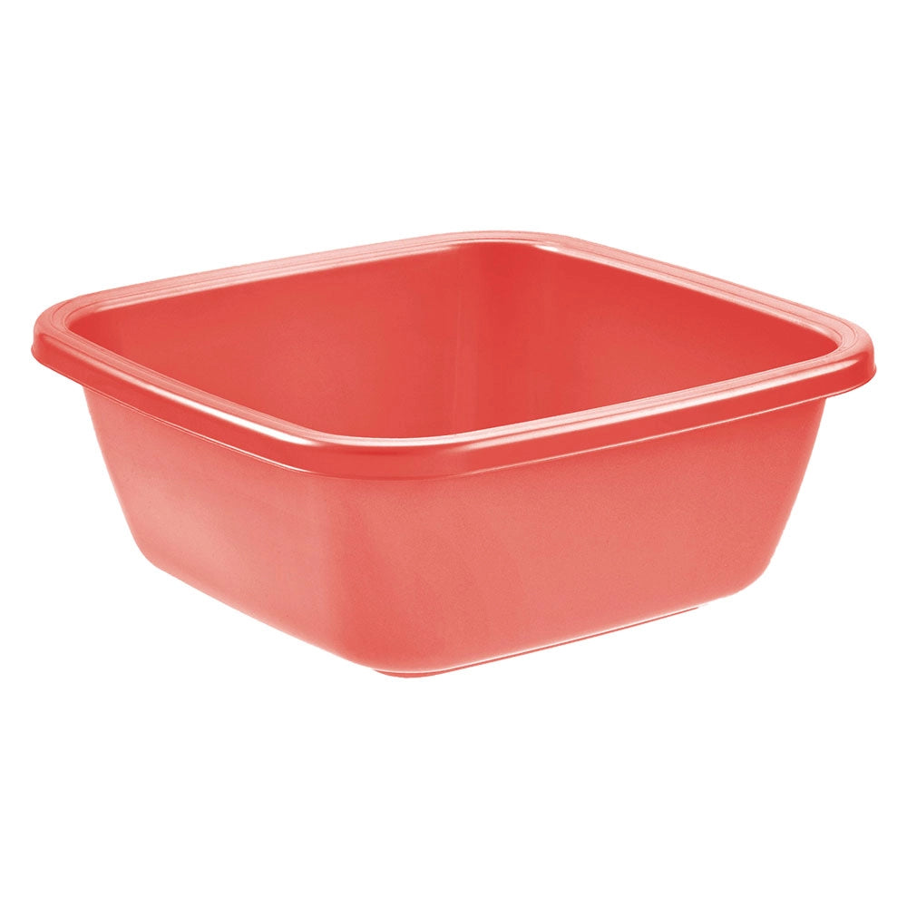 1pz bacinella quadra 34 x 34 h.13,5 cm / 9 lt - ambra cod:ferx.8410891nlm