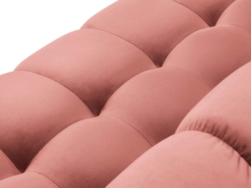 Cosmopolitan Design - Divano panoramico "Bali" 7 posti in velluto rosa 