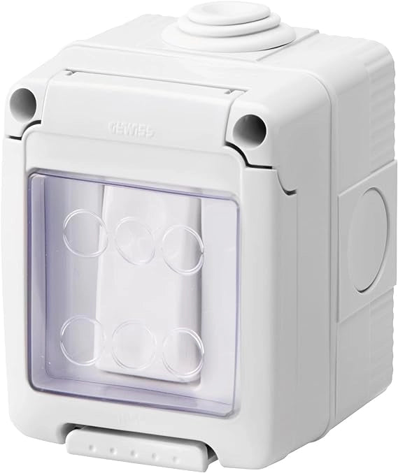 CONTENITORE DA PARETE PER APPARECCHI IP55 'SYSTEM' 4 Posti - GEWISS