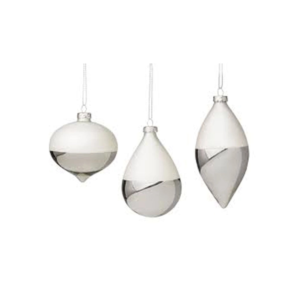 Pendaglio vetro charmant bianco 3 assortimenti
