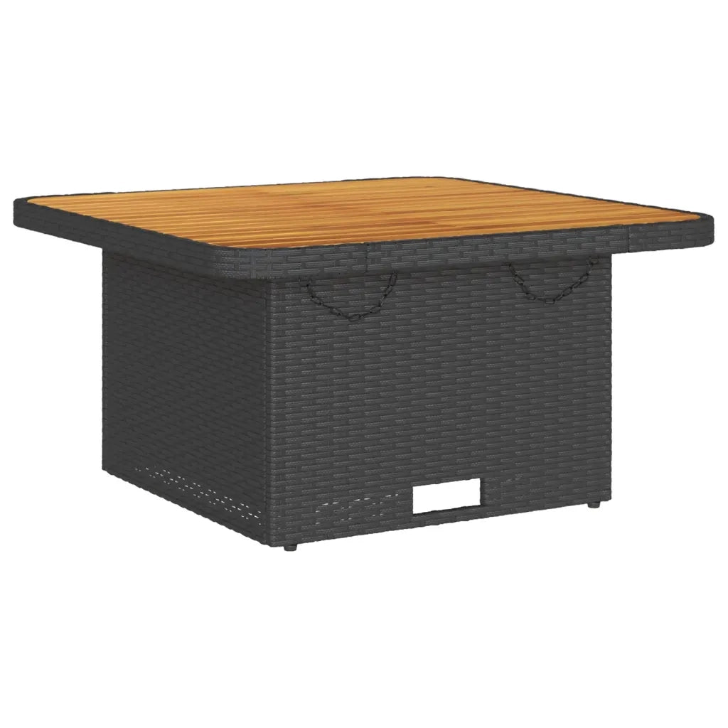 Set Divani da Giardino 3 pz con Cuscini Nero in Polyrattan 3262101