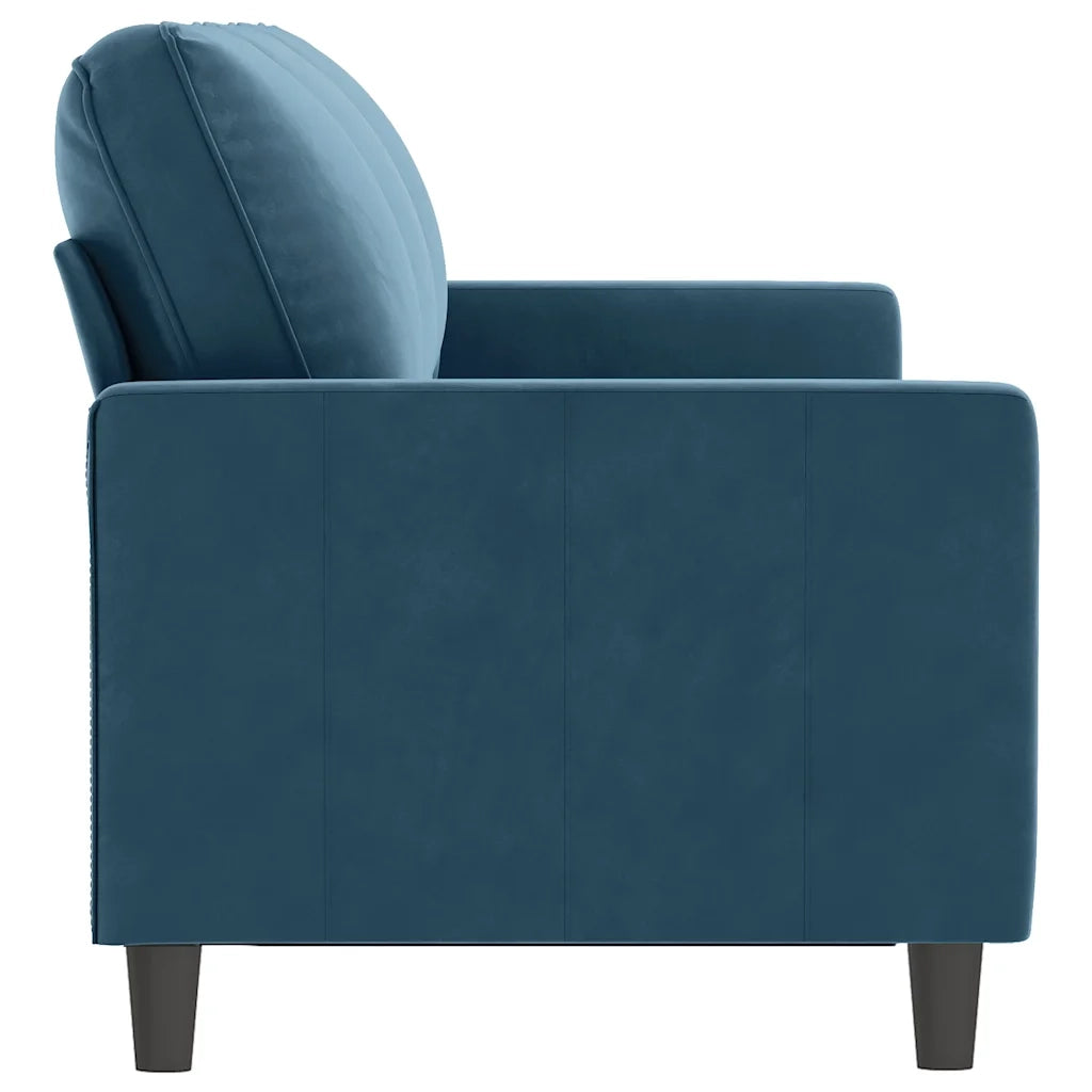 Divano a 3 Posti Blu 180 cm in Velluto 359218