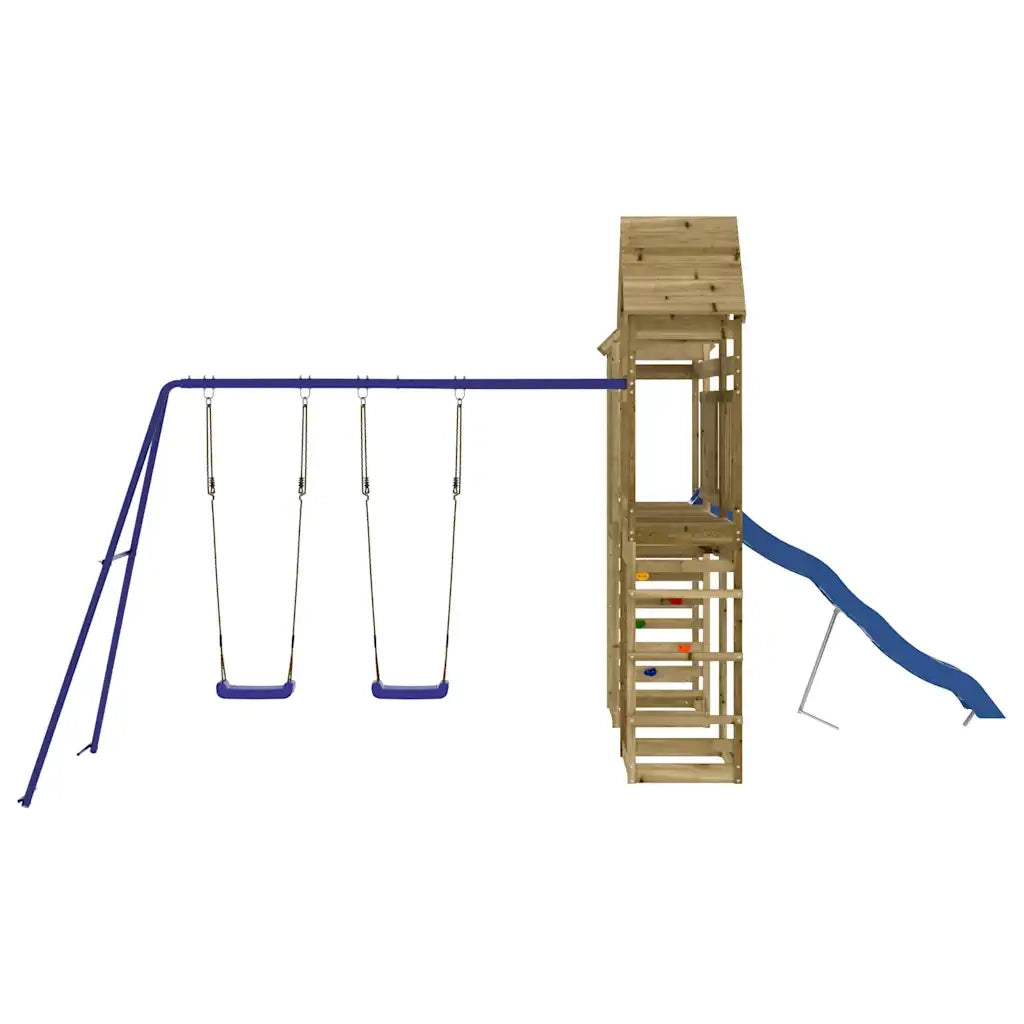 Set da Gioco da Esterno in Legno di Pino Impregnato 3156981