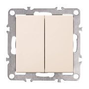 Interruttore Doppio Oste Jnh007-w Beige