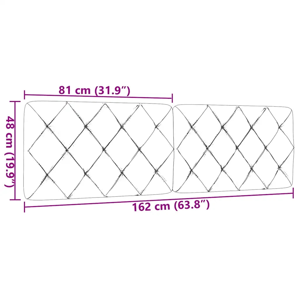 Cuscino Testiera Marrone Scuro 160 cm in Tessuto 4019229