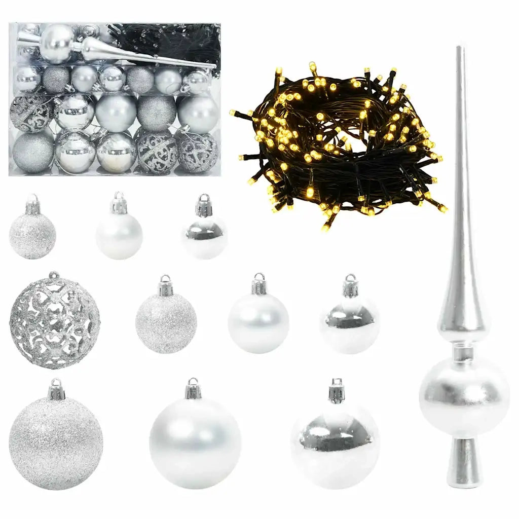 Albero di Natale artificiale con 150 LED Verde 150 cm 3395546