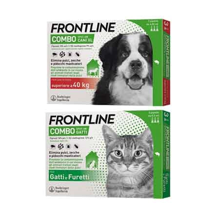 ANTIPARASSITARIO 'COMBO' FRONTLINE gatti e furetti - 3 pipetta - FRONTLINE