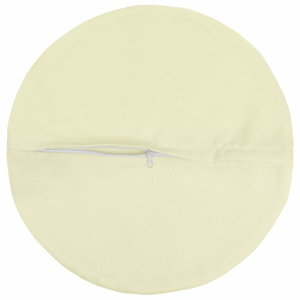 Cuscino con cuscino HEERLEN 6 pz Crema Poliestere 929478
