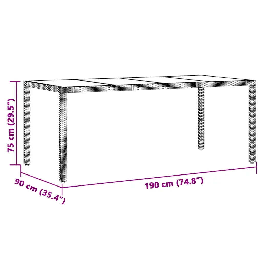 Set Bistrò da Giardino 7 pz con Cuscini in Polyrattan Grigio 3277037