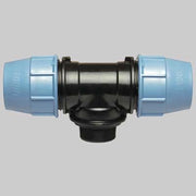 TEE 90  ° CON DERIVAZIONE MASCHIO PLASTICA  50 x 11/2     UNIDELTA