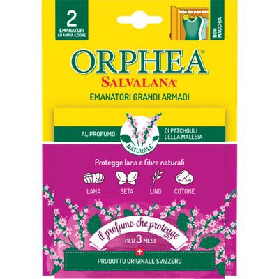 ANTITARME SALVALANA GRANDI ARMADI ORPHEA - PATCHOULI CF=PZ 2- 6 confezioni
