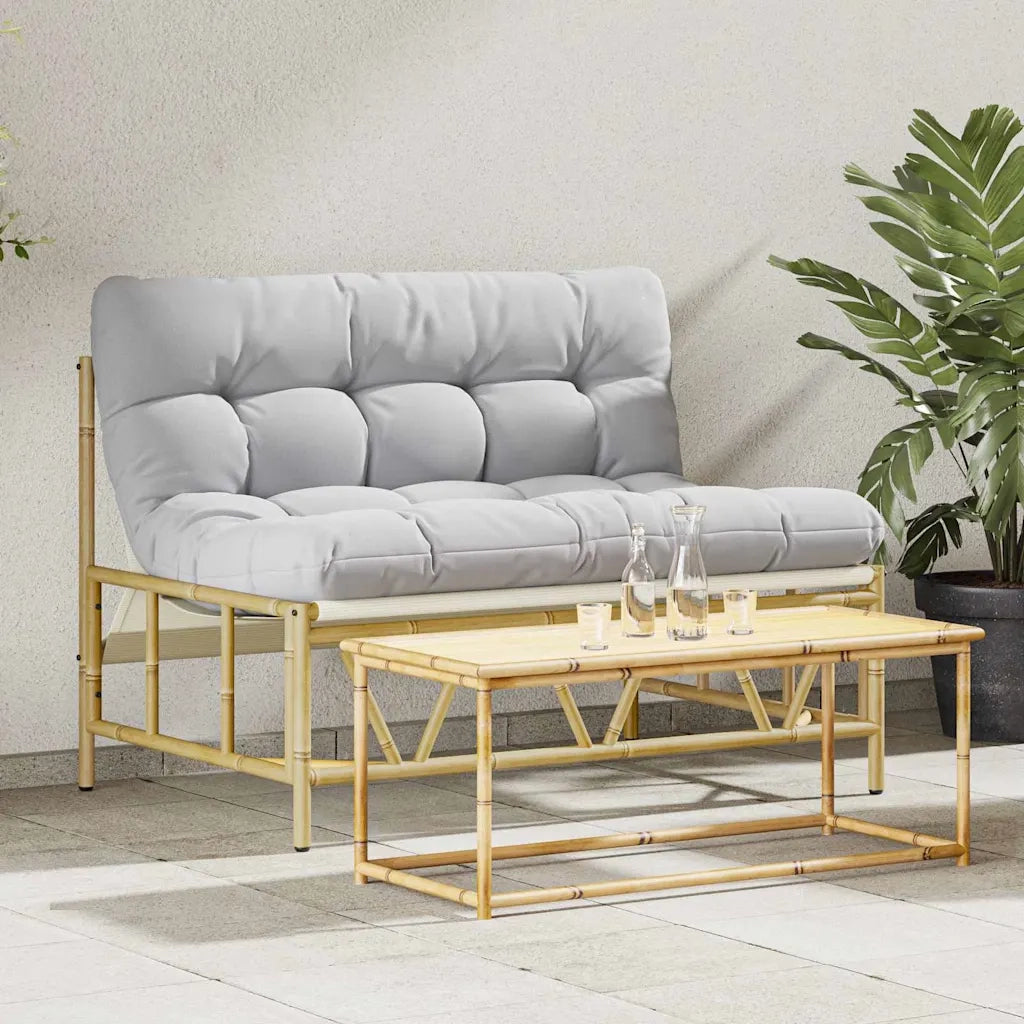 Panchina da giardino Grigio chiaro 110 x 75 x 71 cm Acciaio