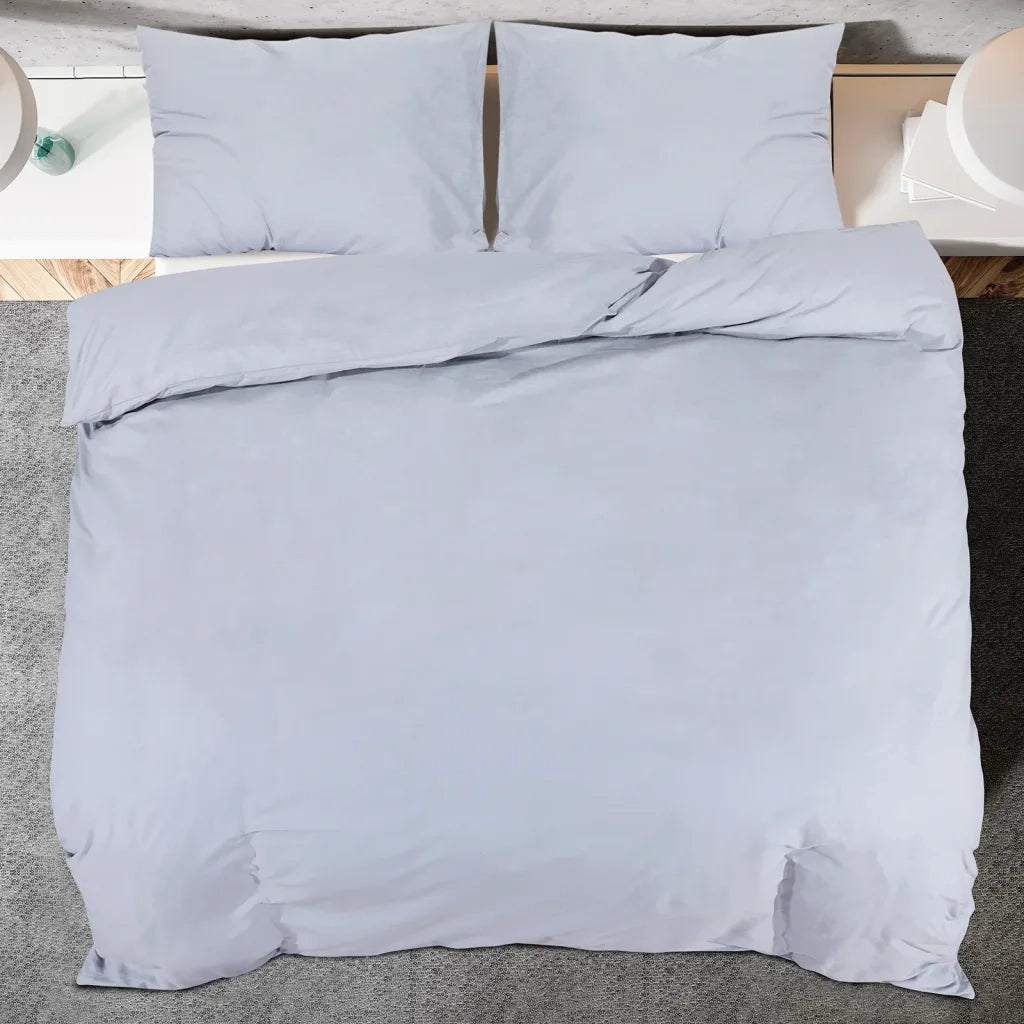Set Copripiumino Grigio 200x220 cm in Cotone 136105