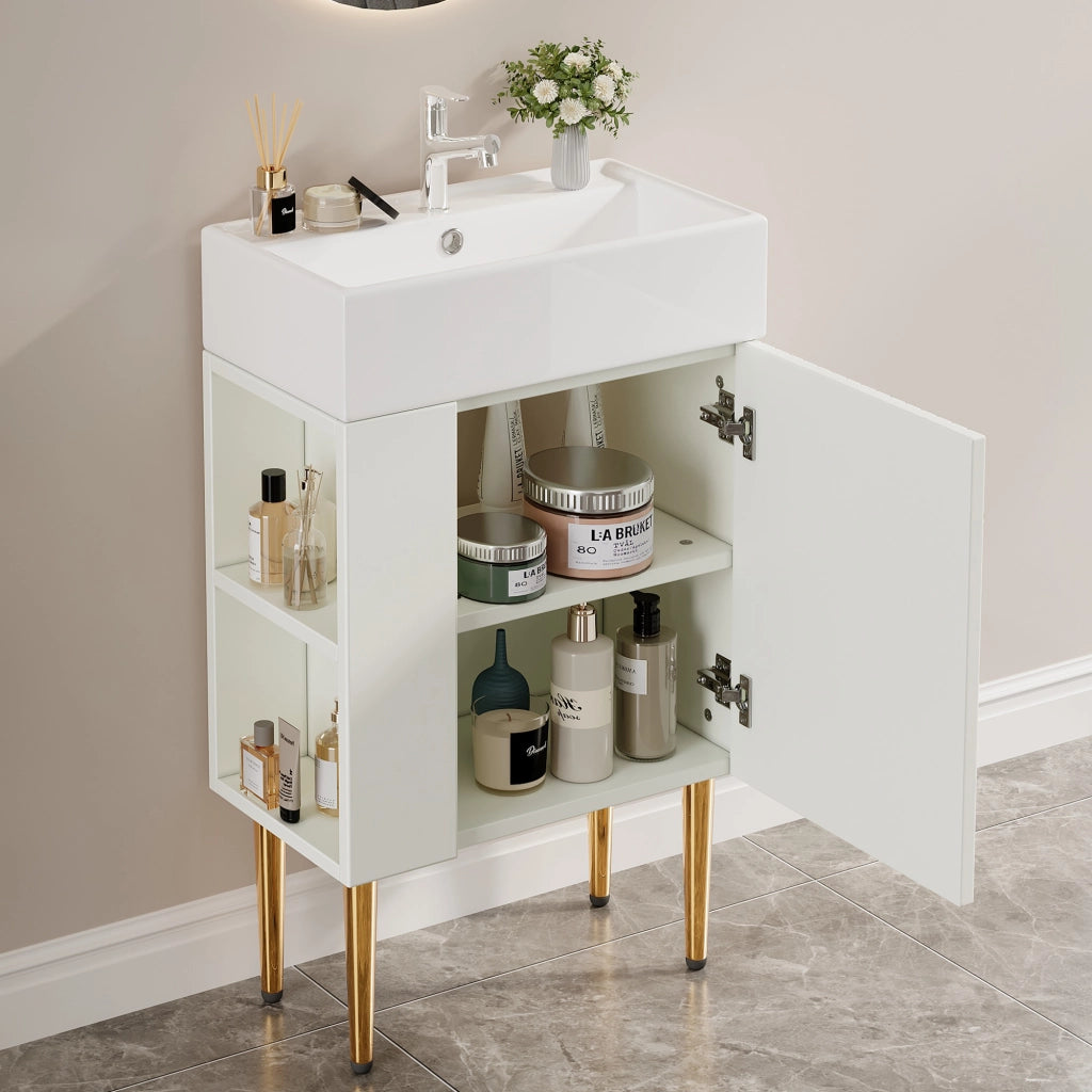 Mobile Sottolavabo per Bagno ¨C Minimal ¨C Bianco 55cm